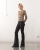 Noisy May Noisy May mesh top in leopard-Black - 3