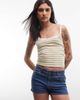 Noisy May Noisy May mico shorts in mid blue denim - 1
