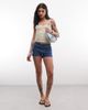 Noisy May Noisy May mico shorts in mid blue denim - 2