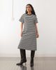 Noisy May Noisy May midi T-shirt dress in black stripe - 1