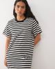 Noisy May Noisy May midi T-shirt dress in black stripe - 2