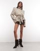 Noisy May Noisy May mini glitter shorts in brown - 1