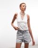 Noisy May Noisy May Moni high rise denim shorts in light gray - 2