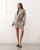 Noisy May Noisy May open back sequin mini dress in leopard-Black - 2