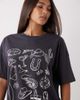 Noisy May Noisy May oversize T-shirt with summer graphic in charcoal-Gray - 4