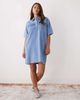 Noisy May Noisy May oversized boxy denim dress with pockets in light blue - 1