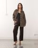 Noisy May Noisy May oversized corduroy shirt in light brown-Neutral - 2