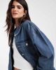 Noisy May Noisy May oversized denim jacket in vintage blue - 3