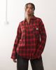 Noisy May Noisy May oversized shirt in red plaid - 1