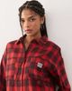 Noisy May Noisy May oversized shirt in red plaid - 2