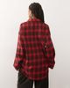 Noisy May Noisy May oversized shirt in red plaid - 3
