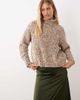 Noisy May Noisy May roll neck knit sweater in multicolored yarn-White - 1
