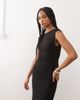 Noisy May Noisy May ruche detail blackless maxi dress in black - 2