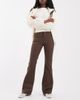 Noisy May Noisy May Sallie high rise flare jeans in chocolate brown - 1