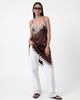Noisy May Noisy May satin asymmetric lace hem longline top in chocolate-Brown - 2