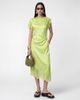 Noisy May Noisy May satin maxi dress with lace details in green - 1