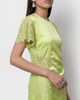 Noisy May Noisy May satin maxi dress with lace details in green - 3