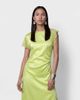 Noisy May Noisy May satin maxi dress with lace details in green - 4