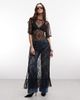 Noisy May Noisy May scoop back sheer lace maxi dress in black - 1