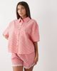Noisy May Noisy May seersucker boxy shirt in red gingham - part of a set - 1