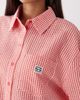 Noisy May Noisy May seersucker boxy shirt in red gingham - part of a set - 4