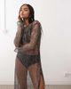 Noisy May Noisy May sequin mesh maxi dress in black - 2