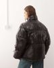 Noisy May Noisy May shiny puffer jacket in black - 2