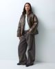 Noisy May Noisy May shiny puffer jacket in brown - 3