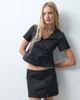 Noisy May Noisy May short sleeve wrap top with frogging detail set in black - 1