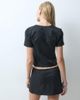 Noisy May Noisy May short sleeve wrap top with frogging detail set in black - 4