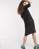 Noisy May Noisy May side split midi t-shirt dress in black - 2