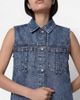 Noisy May Noisy May sleeveless denim dress in mid blue - 4