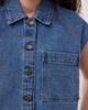 Noisy May Noisy May sleeveless denim mini dress in mid blue wash - 3