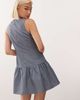 Noisy May Noisy May sleeveless dropped hem mini dress with bow details in gray - 4