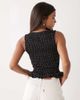 Noisy May Noisy May sleeveless shirred top in black polka dot - 3