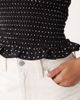 Noisy May Noisy May sleeveless shirred top in black polka dot - 4
