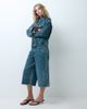 Noisy May Noisy May studded jorts set in dark vintage washed denim-Blue - 1