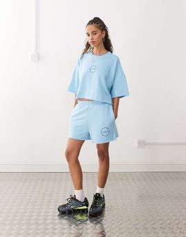 Noisy May Noisy May sweat short in light blue - part of a set