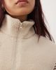 Noisy May Noisy May teddy fleece vest in beige-White - 3