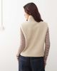 Noisy May Noisy May teddy fleece vest in beige-White - 4