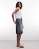Noisy May Noisy May tie front tank top in white polka dot print - 2