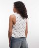 Noisy May Noisy May tie front tank top in white polka dot print - 3
