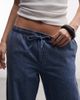 Noisy May Noisy May tie waist wide leg pants in washed blue denim - 4