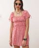 Noisy May Noisy May tiered mini dress in red gingham - 1