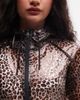 Noisy May Noisy May transparent hooded raincoat in animal print-Black - 3