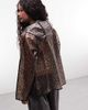 Noisy May Noisy May transparent hooded raincoat in animal print-Black - 4