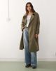 Noisy May Noisy May trench coat in khaki green - 1