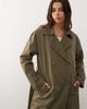 Noisy May Noisy May trench coat in khaki green - 2