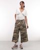 Noisy May Noisy May v-neck cinch top with bat sleeves in white - 2