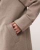Noisy May Noisy May wool look maxi overcoat in beige-Neutral - 2
